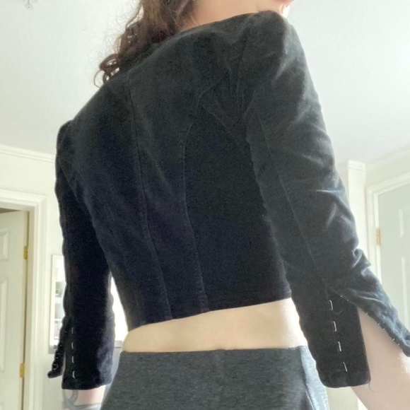 Black y2k Corset Bustier - Picture 3 of 4